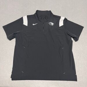 Oregon State Beavers Windbreaker Mens Black 2XL XXL Nike Short Sleeve 1/4 Zip